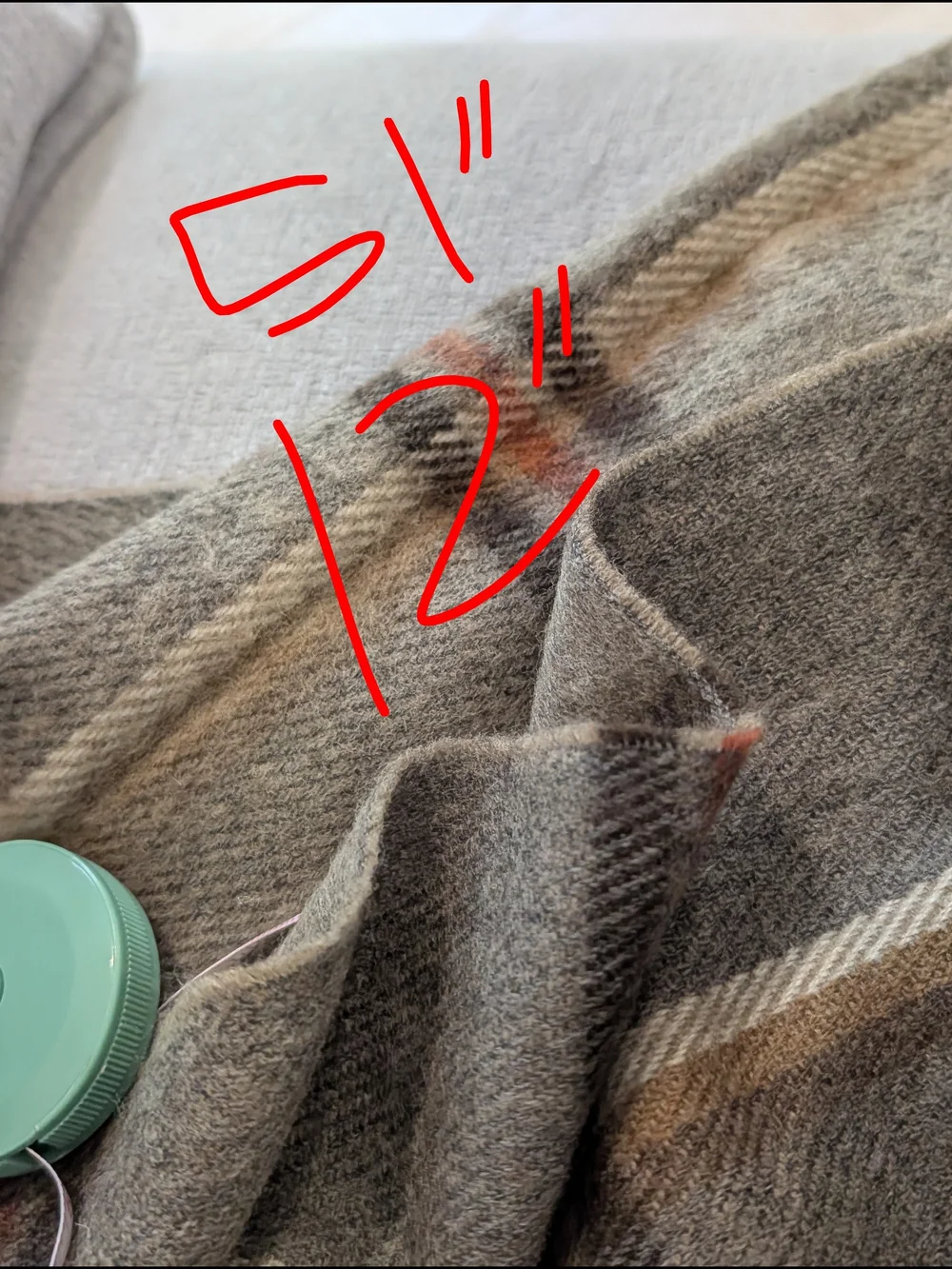 Gray Plaid Scarf - Men's Classic Fall Winter Accessory